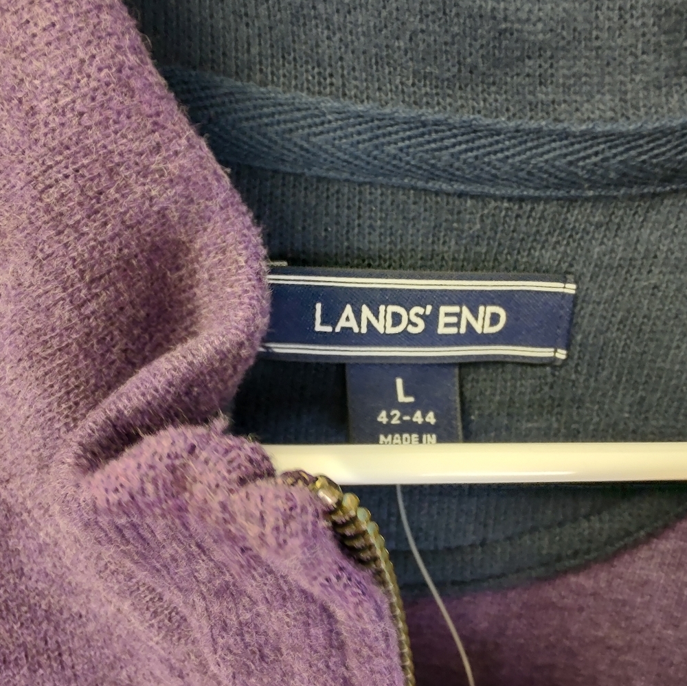 Men's Tailored Fit Bedford Rib Quarter Zip Sweater - Picture 3 of 4